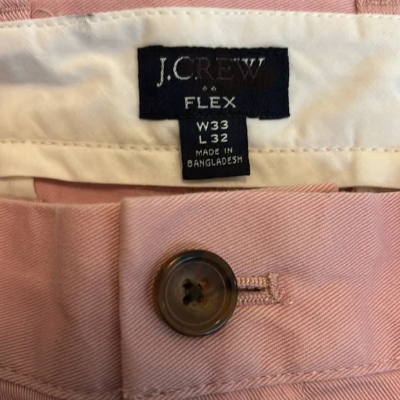 J. CREW flex slim pink pants 33X32 33 X 32 - Picture 3 of 6